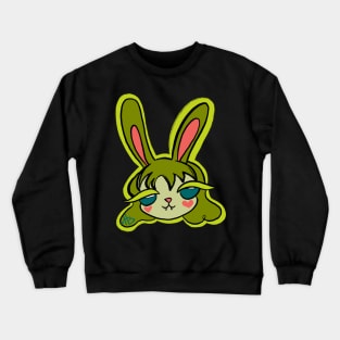 Green Bun Girl Crewneck Sweatshirt